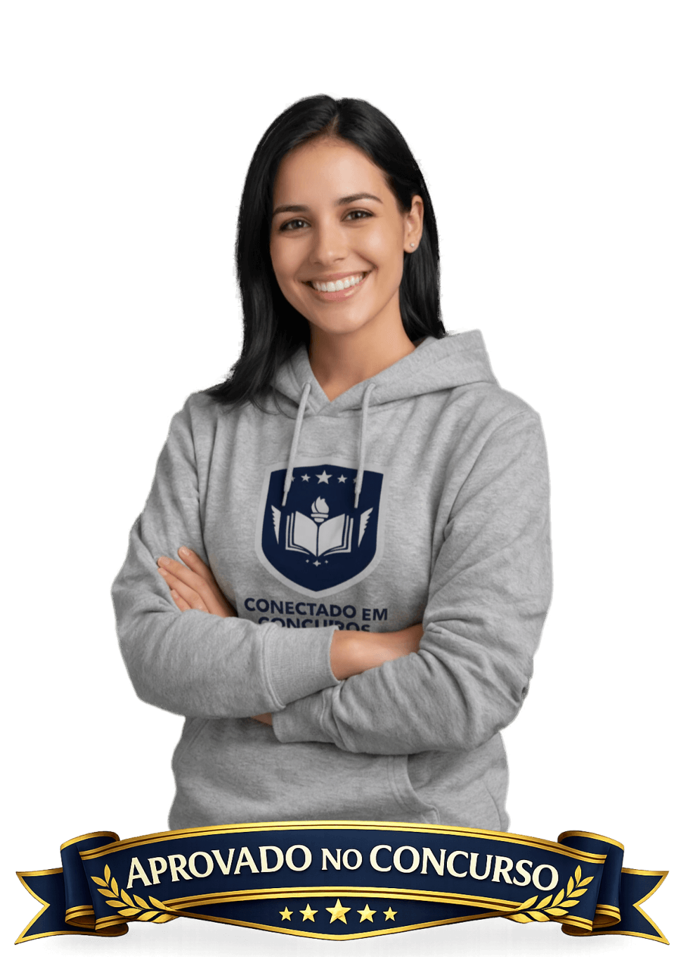 Estudante aprovada usando Conectado em Concursos